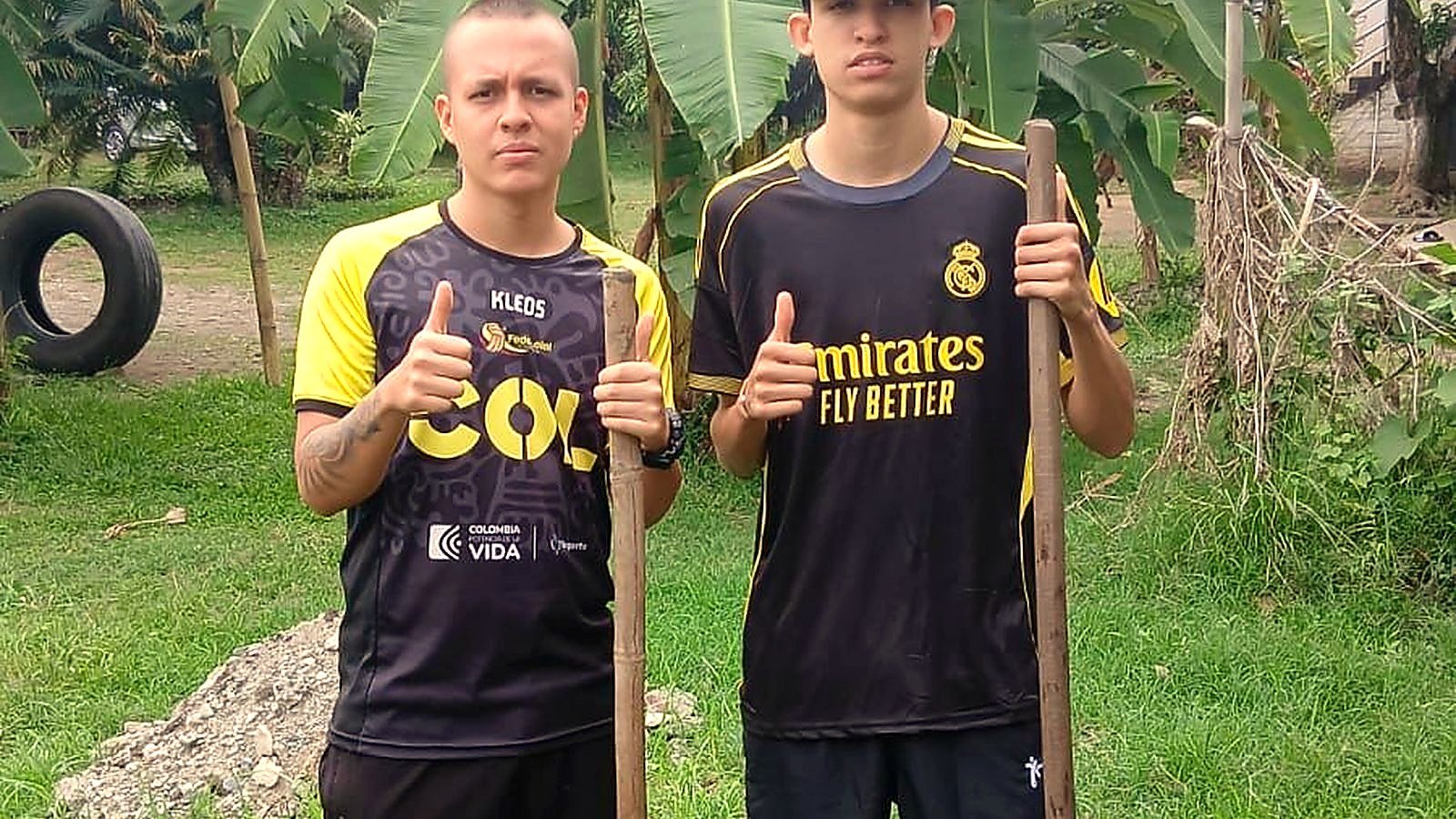 Unga deltagare i Colombia under en gemenskapsaktivitet med Lagom